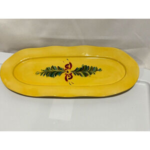 Gail‎ Pittman~Southern Living~15½" Tray~Sienna Garland Yellow Collector piece